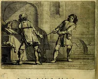 An illustration from Ian vander Veens zinne-beelden, oft Adams appel. Verciert met seer aerdige const-plaeten mesgagers syne oude ende nieuwe ongemeene bruydt-lofs ende zege-zangen... (1642)