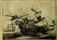 An illustration from Ian vander Veens zinne-beelden, oft Adams appel. Verciert met seer aerdige const-plaeten mesgagers syne oude ende nieuwe ongemeene bruydt-lofs ende zege-zangen... (1642)