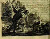 An illustration from Ian vander Veens zinne-beelden, oft Adams appel. Verciert met seer aerdige const-plaeten mesgagers syne oude ende nieuwe ongemeene bruydt-lofs ende zege-zangen... (1642)