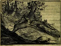 Picture 54 of 87 from Ian vander Veens zinne-beelden, oft Adams appel. Verciert met seer aerdige const-plaeten mesgagers syne oude ende nieuwe ongemeene bruydt-lofs ende zege-zangen... (1642), leaf 265
