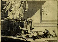 An illustration from Ian vander Veens zinne-beelden, oft Adams appel. Verciert met seer aerdige const-plaeten mesgagers syne oude ende nieuwe ongemeene bruydt-lofs ende zege-zangen... (1642)