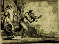 An illustration from Ian vander Veens zinne-beelden, oft Adams appel. Verciert met seer aerdige const-plaeten mesgagers syne oude ende nieuwe ongemeene bruydt-lofs ende zege-zangen... (1642)