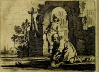 Picture 23 of 87 from Ian vander Veens zinne-beelden, oft Adams appel. Verciert met seer aerdige const-plaeten mesgagers syne oude ende nieuwe ongemeene bruydt-lofs ende zege-zangen... (1642), leaf 89