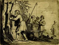 Picture 25 of 87 from Ian vander Veens zinne-beelden, oft Adams appel. Verciert met seer aerdige const-plaeten mesgagers syne oude ende nieuwe ongemeene bruydt-lofs ende zege-zangen... (1642), leaf 97