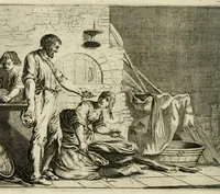 Picture 35 of 52 from Ian vander Veens Zinne-beelden, oft Adams appel : verciert met seer aerdige const-plaeten ; mitsgaders syne oude ende nieuwe ongemeene bruydt-lofs ende zege-zangen (1642), leaf 186