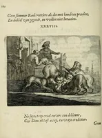 Picture 40 of 52 from Ian vander Veens Zinne-beelden, oft Adams appel : verciert met seer aerdige const-plaeten ; mitsgaders syne oude ende nieuwe ongemeene bruydt-lofs ende zege-zangen (1642), leaf 224