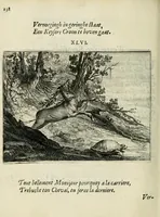 An illustration from Ian vander Veens Zinne-beelden, oft Adams appel : verciert met seer aerdige const-plaeten ; mitsgaders syne oude ende nieuwe ongemeene bruydt-lofs ende zege-zangen (1642)