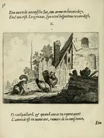 Picture 14 of 52 from Ian vander Veens Zinne-beelden, oft Adams appel : verciert met seer aerdige const-plaeten ; mitsgaders syne oude ende nieuwe ongemeene bruydt-lofs ende zege-zangen (1642), leaf 72