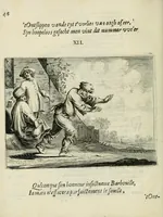 An illustration from Ian vander Veens Zinne-beelden, oft Adams appel : verciert met seer aerdige const-plaeten ; mitsgaders syne oude ende nieuwe ongemeene bruydt-lofs ende zege-zangen (1642)