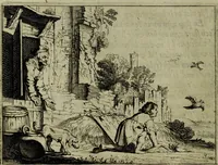An illustration from Ian van der Veens Zinne-beelden oft Adams appel (1642)