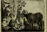 An illustration from Ian van der Veens Zinne-beelden oft Adams appel (1642)