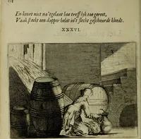 An illustration from Ian van der Veens Zinne-beelden oft Adams appel (1642)