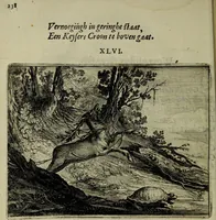 An illustration from Ian van der Veens Zinne-beelden oft Adams appel (1642)