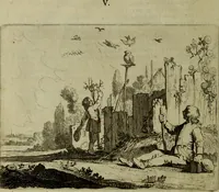 An illustration from Ian van der Veens Zinne-beelden oft Adams appel (1642)