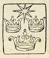 An illustration from Iardin de ensayadores que ensena a aquilatar, y dar el valor a la plata conforme a las reyes reales, paraque se ajusten a ellas los ensayadores, en el conocimiento de su valor. : Y assi mesmo se da ente[n]der, co mo [sic] el ensaye del oro, y de la plata tiene punto fixo, debajo de pesso, y cuenta. (1639)
