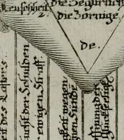 An illustration from Ichnographia emblematica triplicis ad Deum Tri-unum mysticae viae, purgativae, illuminativae, unitivae : splendoribus sanctorum, virtutibus eorum, divinisque charismatibus illustrata, in quinque partes divisa ... (1779)