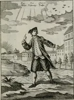 An illustration from Ichnographia emblematica triplicis ad Deum Tri-unum mysticae viae, purgativae, illuminativae, unitivae : splendoribus sanctorum, virtutibus eorum, divinisque charismatibus illustrata, in quinque partes divisa ... (1779)