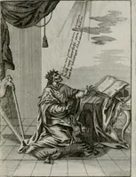 Picture 87 of 108 from Ichnographia emblematica triplicis ad Deum Tri-unum mysticae viae, purgativae, illuminativae, unitivae : splendoribus sanctorum, virtutibus eorum, divinisque charismatibus illustrata, in quinque partes divisa ... (1779), leaf 178