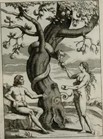 An illustration from Ichnographia emblematica triplicis ad Deum Tri-unum mysticae viae, purgativae, illuminativae, unitivae : splendoribus sanctorum, virtutibus eorum, divinisque charismatibus illustrata, in quinque partes divisa ... (1779)