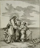 An illustration from Ichnographia emblematica triplicis ad Deum Tri-unum mysticae viae, purgativae, illuminativae, unitivae : splendoribus sanctorum, virtutibus eorum, divinisque charismatibus illustrata, in quinque partes divisa ... (1779)