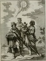 An illustration from Ichnographia emblematica triplicis ad Deum Tri-unum mysticae viae, purgativae, illuminativae, unitivae : splendoribus sanctorum, virtutibus eorum, divinisque charismatibus illustrata, in quinque partes divisa ... (1779)