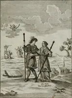 Picture 32 of 108 from Ichnographia emblematica triplicis ad Deum Tri-unum mysticae viae, purgativae, illuminativae, unitivae : splendoribus sanctorum, virtutibus eorum, divinisque charismatibus illustrata, in quinque partes divisa ... (1779), leaf 76