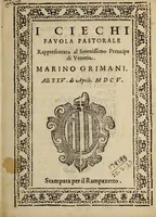 An illustration from I Ciechi, favola pastorale. (1605)