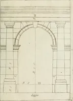 An illustration from I cinque ordini di architettura di Andrea Palladio : esposti per un' esatta istruzione di chi ama e coltiva questa bella utilissima arte (1800)