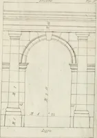 An illustration from I cinque ordini di architettura di Andrea Palladio : esposti per un' esatta istruzione di chi ama e coltiva questa bella utilissima arte (1800)