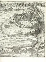 Picture 23 of 34 from I commentari di C. Givlio Cesare : con le figvre in rame de gli alloggiamenti, de' fatti d'arme, delle circonuallationi delle città, & di molte altre cose notabili descritte in essi (1598), leaf 313