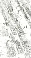 Picture 31 of 34 from I commentari di C. Givlio Cesare : con le figvre in rame de gli alloggiamenti, de' fatti d'arme, delle circonuallationi delle città, & di molte altre cose notabili descritte in essi (1598), leaf 543