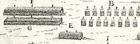 Picture 6 of 34 from I commentari di C. Givlio Cesare : con le figvre in rame de gli alloggiamenti, de' fatti d'arme, delle circonuallationi delle città, & di molte altre cose notabili descritte in essi (1598), leaf 66