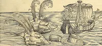 An illustration from Icones animalium quadrupedum uiuiparorum et ouiparorum : quae in Historiae animalium Conradi Gesneri libro I. et II. describuntur, cum nomenclaturis singulorum latinis, graecis, italicis, gallicis, et germanicis plerunque, et aliarum quoque linguarum, certis ordinibus digestae (1560)