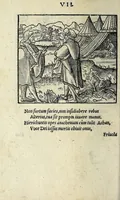 An illustration from Icones catecheseos et virtvtvm ac uitiorum illustratae numeris Iohannis Hofferi cobergensis : item. Historia passionis domini nostri Iesu Christi effigiata (1558)
