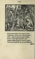 An illustration from Icones catecheseos et virtvtvm ac uitiorum illustratae numeris Iohannis Hofferi cobergensis : item. Historia passionis domini nostri Iesu Christi effigiata (1558)