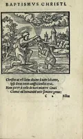 An illustration from Icones catecheseos et virtvtvm ac uitiorum illustratae numeris Iohannis Hofferi cobergensis : item. Historia passionis domini nostri Iesu Christi effigiata (1558)