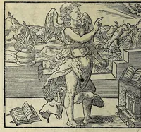 Picture 20 of 45 from Icones catecheseos et virtvtvm ac uitiorum illustratae numeris Iohannis Hofferi cobergensis : item. Historia passionis domini nostri Iesu Christi effigiata (1558), leaf 56