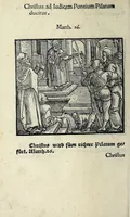 Picture 30 of 45 from Icones catecheseos et virtvtvm ac uitiorum illustratae numeris Iohannis Hofferi cobergensis : item. Historia passionis domini nostri Iesu Christi effigiata (1558), leaf 84
