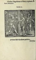An illustration from Icones catecheseos et virtvtvm ac uitiorum illustratae numeris Iohannis Hofferi cobergensis : item. Historia passionis domini nostri Iesu Christi effigiata (1558)