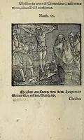 An illustration from Icones catecheseos et virtvtvm ac uitiorum illustratae numeris Iohannis Hofferi cobergensis : item. Historia passionis domini nostri Iesu Christi effigiata (1558)