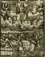 An illustration from Icones historicae Novi Testamenti, carminibus latinis et gallicis illustratae, in quibus exponitur historia in singulis exhibita figuris = Figures historiques du Nouveau Testament, accompagnées de quadrains en latin et en françois, qui exposent l'histoire representée en chaque figure (1681)