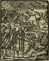 An illustration from Icones historicae Novi Testamenti, carminibus latinis et gallicis illustratae, in quibus exponitur historia in singulis exhibita figuris = Figures historiques du Nouveau Testament, accompagnées de quadrains en latin et en françois, qui exposent l'histoire representée en chaque figure (1681)