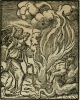 An illustration from Icones historicae Novi Testamenti, carminibus latinis et gallicis illustratae, in quibus exponitur historia in singulis exhibita figuris = Figures historiques du Nouveau Testament, accompagnées de quadrains en latin et en françois, qui exposent l'histoire representée en chaque figure (1681)