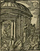 Picture 6 of 95 from Icones historicae Novi Testamenti, carminibus latinis et gallicis illustratae, in quibus exponitur historia in singulis exhibita figuris = Figures historiques du Nouveau Testament, accompagnées de quadrains en latin et en françois, qui exposent l'histoire representée en chaque figure (1681), leaf 12