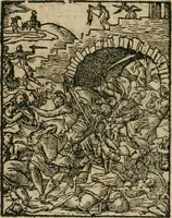 An illustration from Icones historicae Novi Testamenti, carminibus latinis et gallicis illustratae, in quibus exponitur historia in singulis exhibita figuris = Figures historiques du Nouveau Testament, accompagnées de quadrains en latin et en françois, qui exposent l'histoire representée en chaque figure (1681)