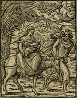 An illustration from Icones historicae Novi Testamenti, carminibus latinis et gallicis illustratae, in quibus exponitur historia in singulis exhibita figuris = Figures historiques du Nouveau Testament, accompagnées de quadrains en latin et en françois, qui exposent l'histoire representée en chaque figure (1681)