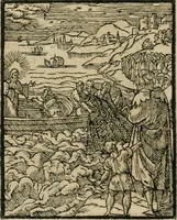 An illustration from Icones historicae Novi Testamenti, carminibus latinis et gallicis illustratae, in quibus exponitur historia in singulis exhibita figuris = Figures historiques du Nouveau Testament, accompagnées de quadrains en latin et en françois, qui exposent l'histoire representée en chaque figure (1681)