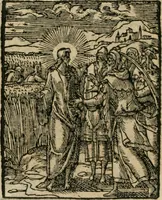 An illustration from Icones historicae Novi Testamenti, carminibus latinis et gallicis illustratae, in quibus exponitur historia in singulis exhibita figuris = Figures historiques du Nouveau Testament, accompagnées de quadrains en latin et en françois, qui exposent l'histoire representée en chaque figure (1681)