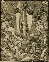 An illustration from Icones historicae Novi Testamenti, carminibus latinis et gallicis illustratae, in quibus exponitur historia in singulis exhibita figuris = Figures historiques du Nouveau Testament, accompagnées de quadrains en latin et en françois, qui exposent l'histoire representée en chaque figure (1681)