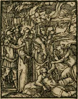 An illustration from Icones historicae Novi Testamenti, carminibus latinis et gallicis illustratae, in quibus exponitur historia in singulis exhibita figuris = Figures historiques du Nouveau Testament, accompagnées de quadrains en latin et en françois, qui exposent l'histoire representée en chaque figure (1681)